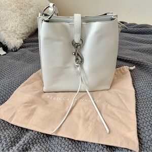 Rebecca Minkoff Megan Women's White Crossbody Shoulder Bag